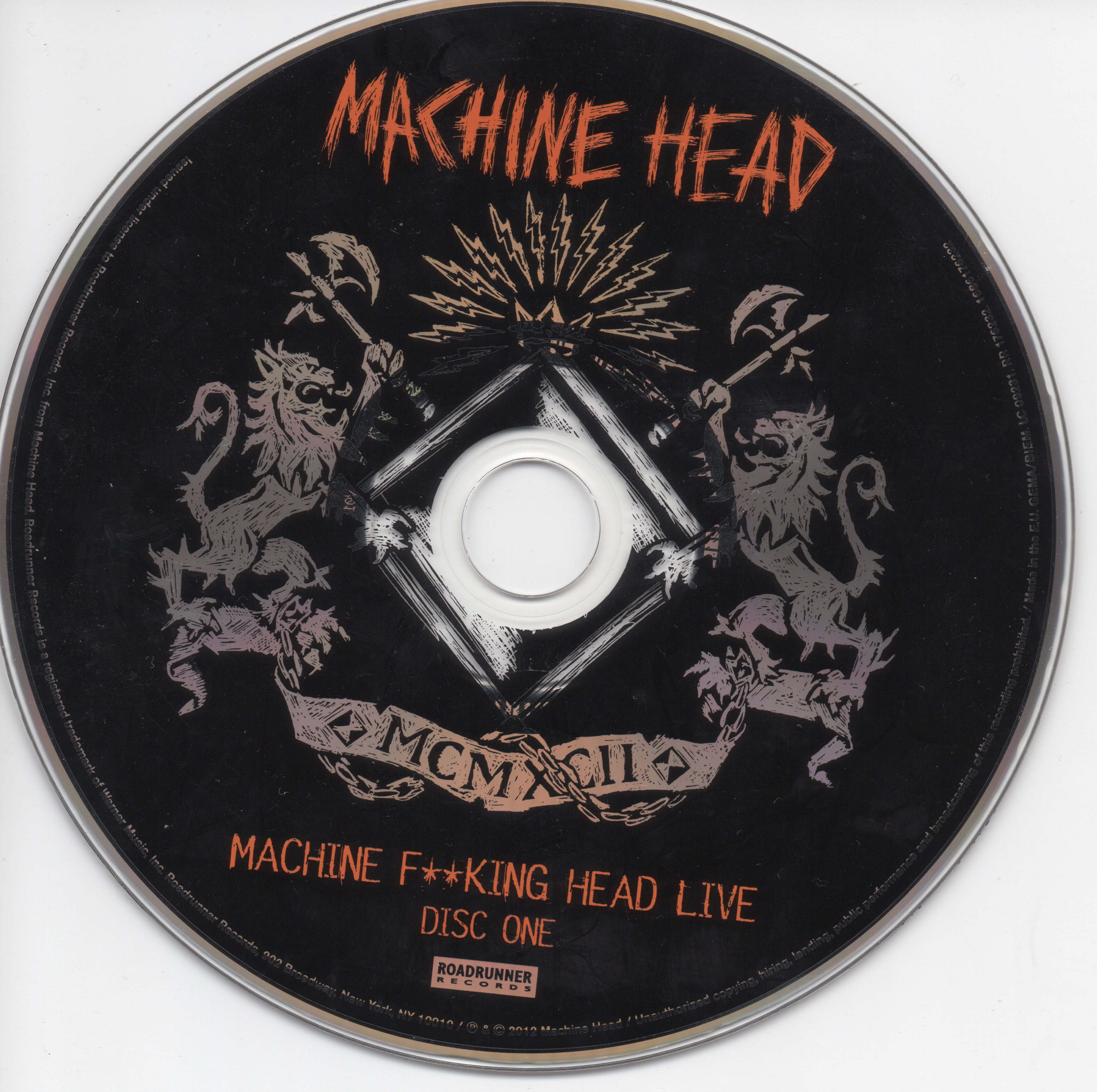 Machine Fucking Head Live CD 1