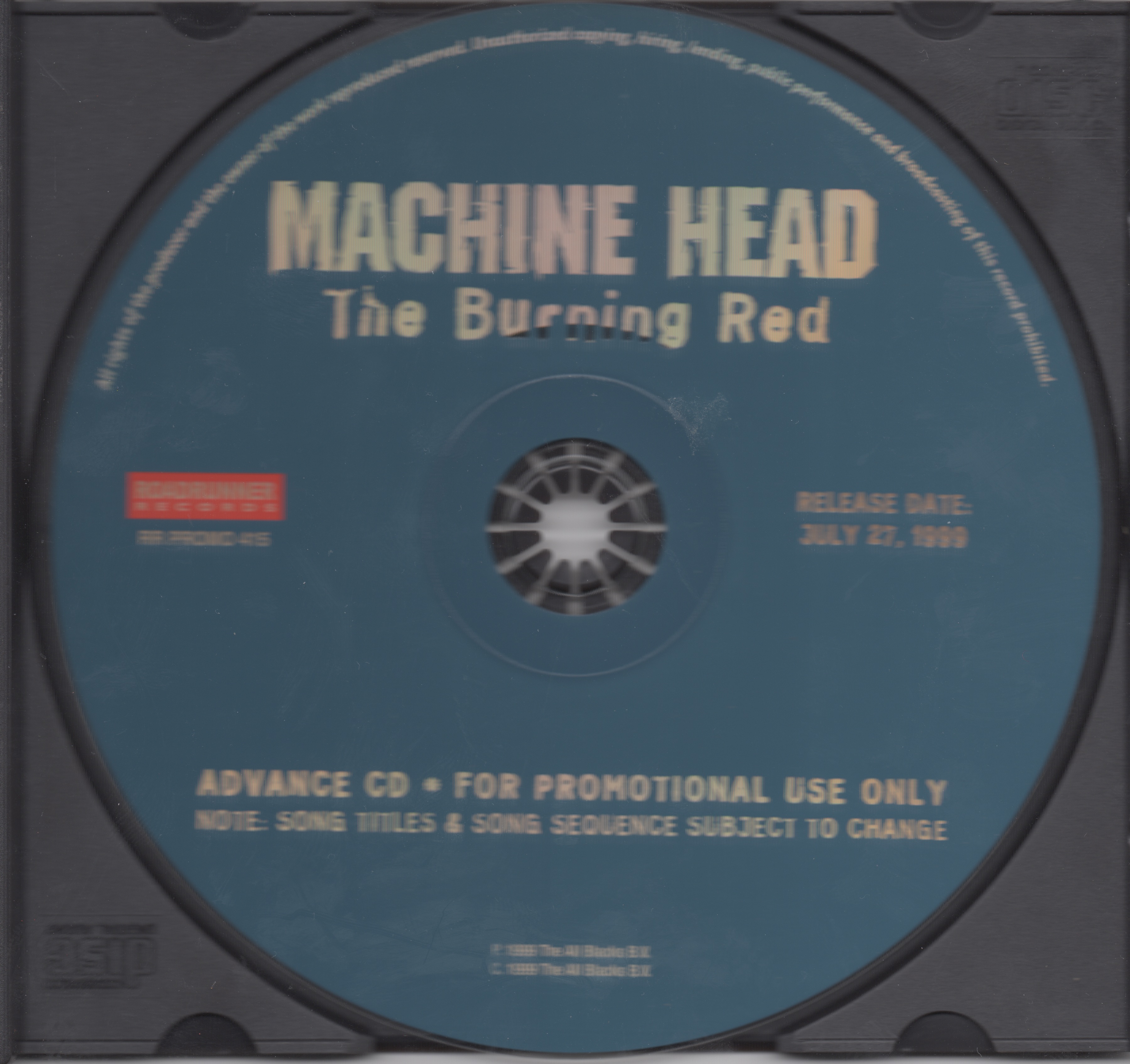 The Buring Red Advance CD DiscD