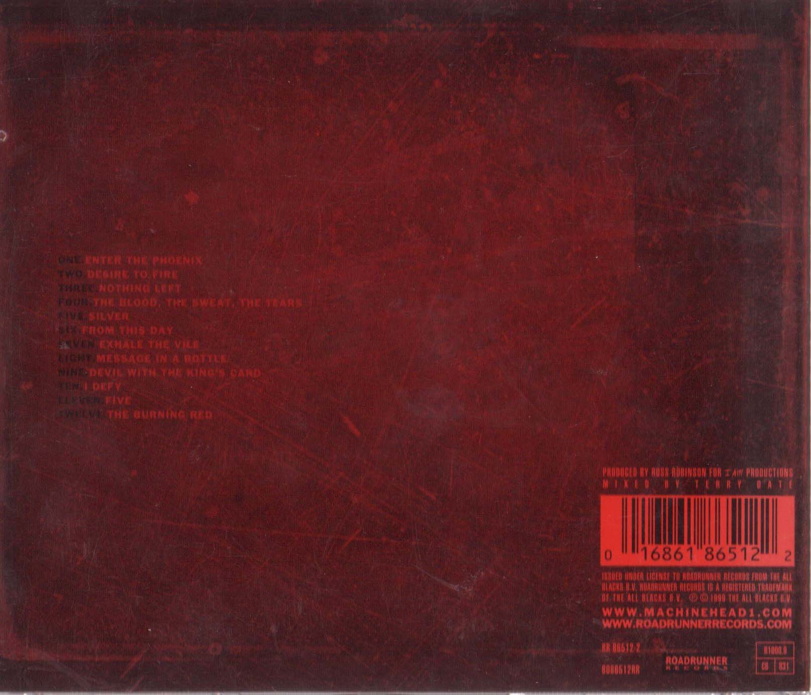 The Burning Red Red Jewel Case Back
