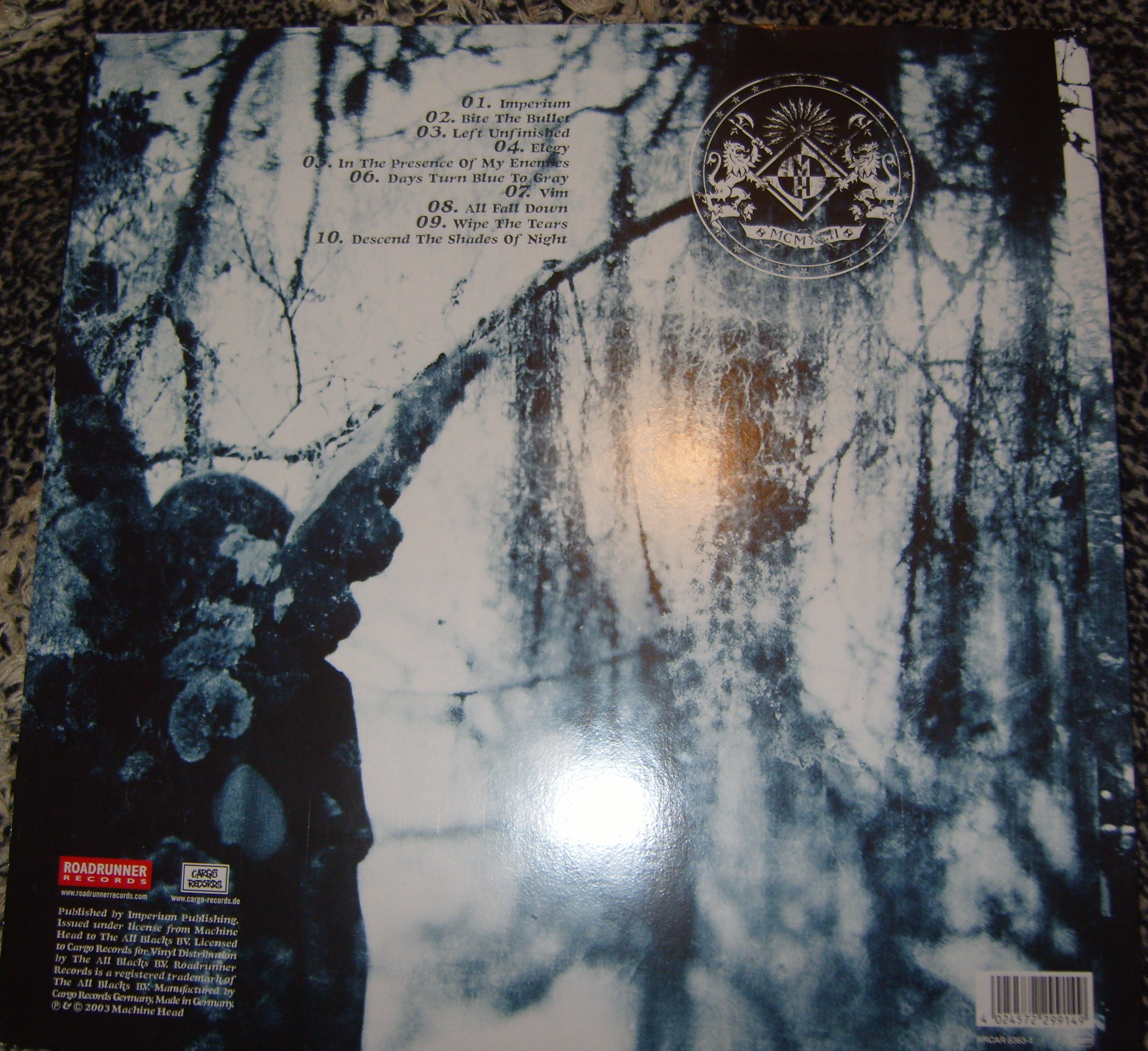 Through The Ashes of Empires Vinyl Back