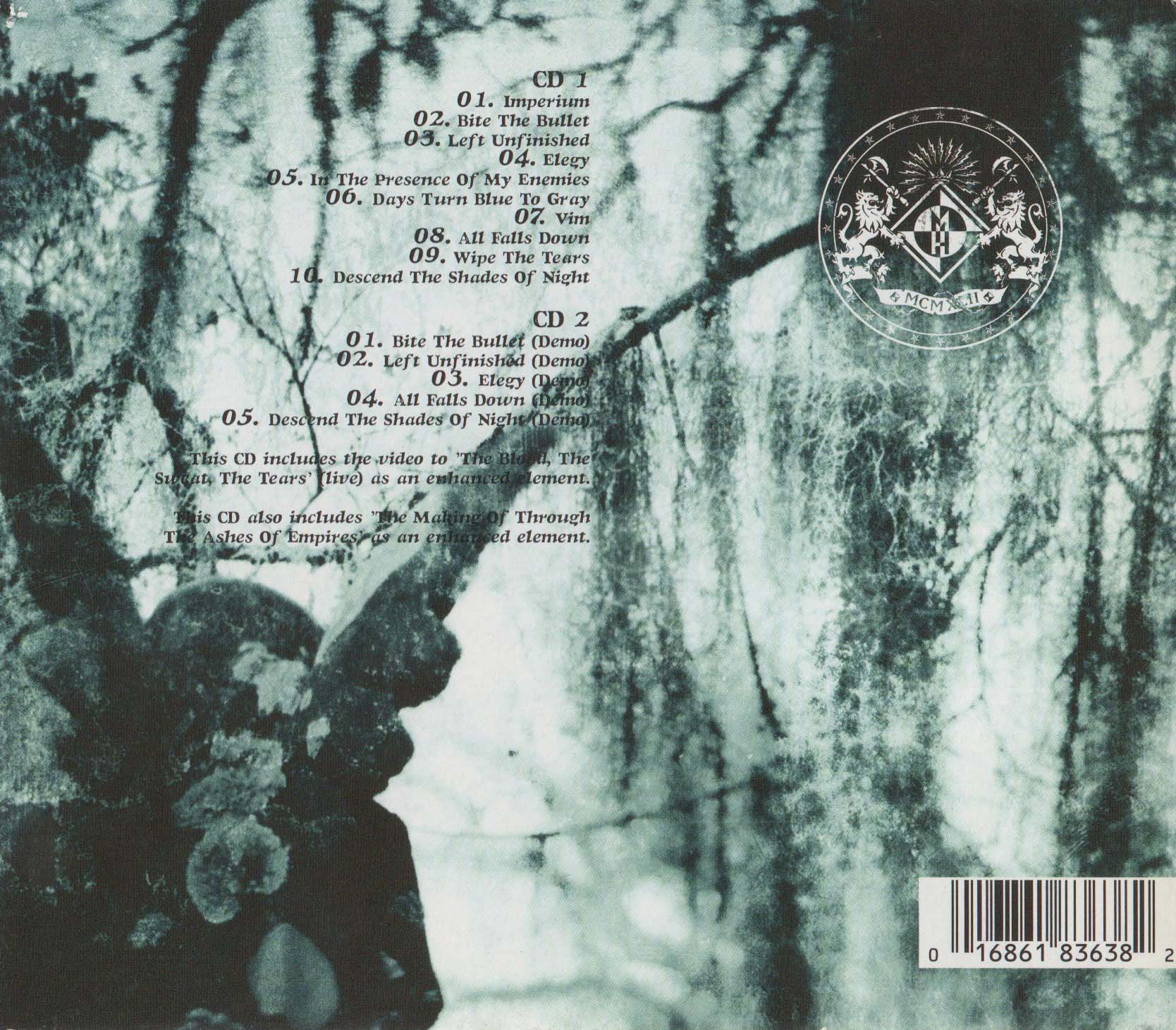 Through The Ashes of Empires 2 disc version Back