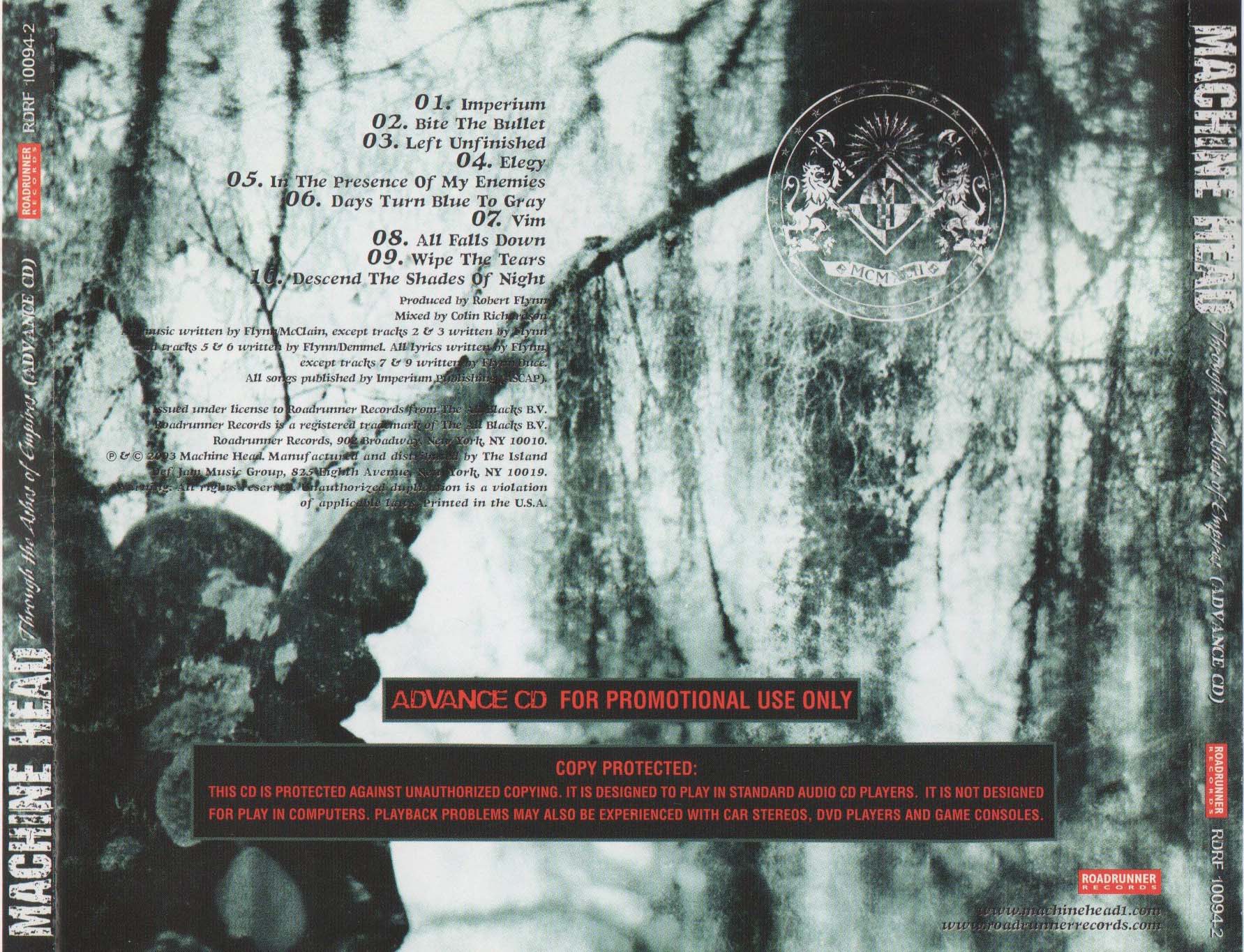 Through The Ashes of Empires 10 Track Promo back back